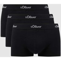 s.Oliver RED LABEL Trunks mit Stretch-Anteil im 3er-Pack in Black, Größe S von s.Oliver RED LABEL