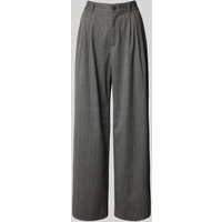 s.Oliver RED LABEL Weite Hose mit Bundfalten in Hellgrau, Größe 38 von s.Oliver RED LABEL