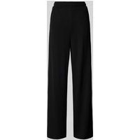 s.Oliver RED LABEL Wide Leg Sweatpants aus Viskose-Mix in BLACK, Größe 46 von s.Oliver RED LABEL