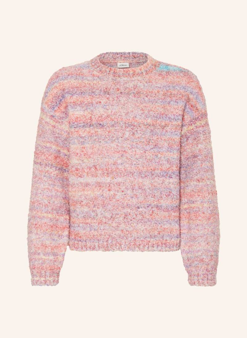 S.Oliver Red Bouclé-Pullover pink von s.Oliver RED
