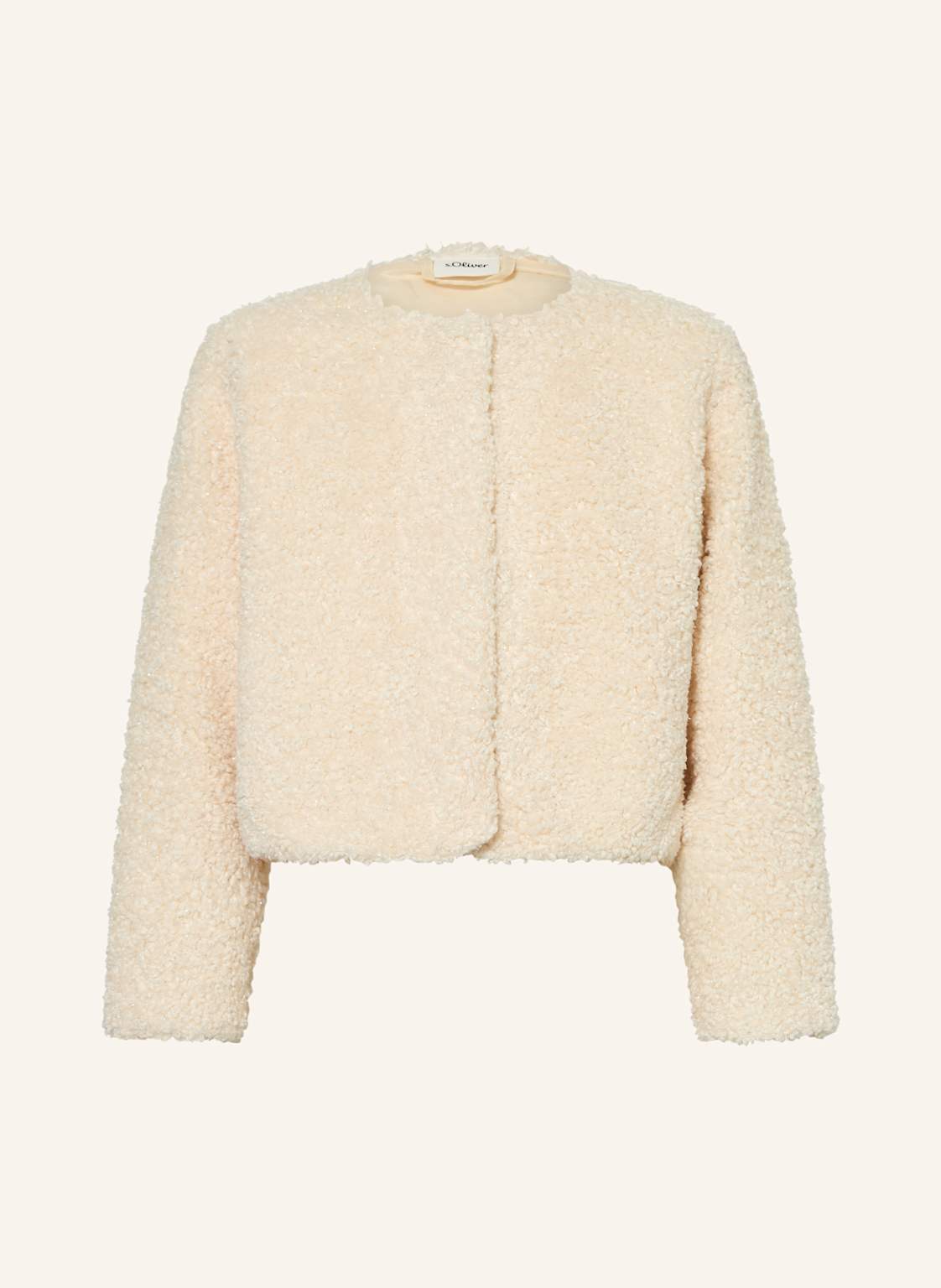 S.Oliver Red Teddyfell-Jacke Mit Glitzergarn weiss von s.Oliver RED