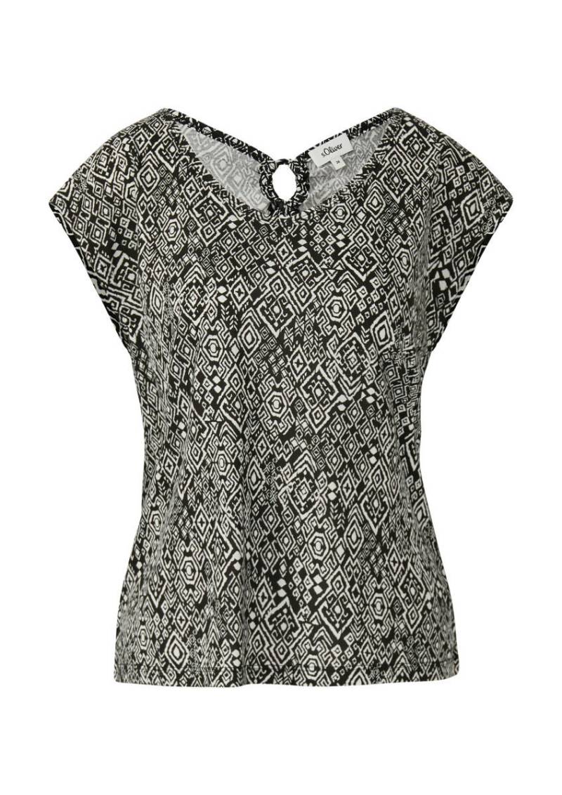 s.Oliver Red Label - Ärmelloses Relaxed-Fit-Shirt schwarz - Gr. - 36 von s.Oliver Red Label