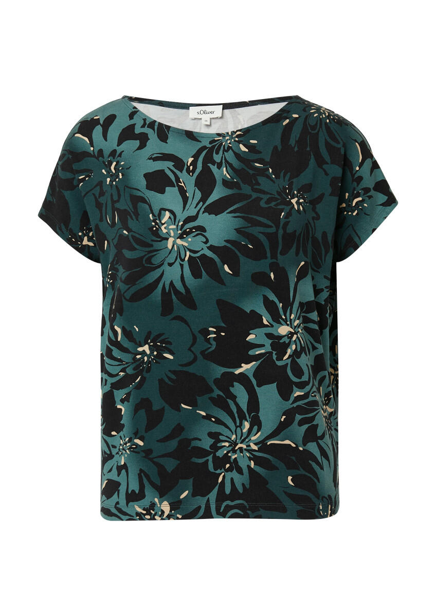 s.Oliver Red Label - Ärmelloses T-Shirt im Relaxed Fit blau - Gr. - 40 von s.Oliver Red Label