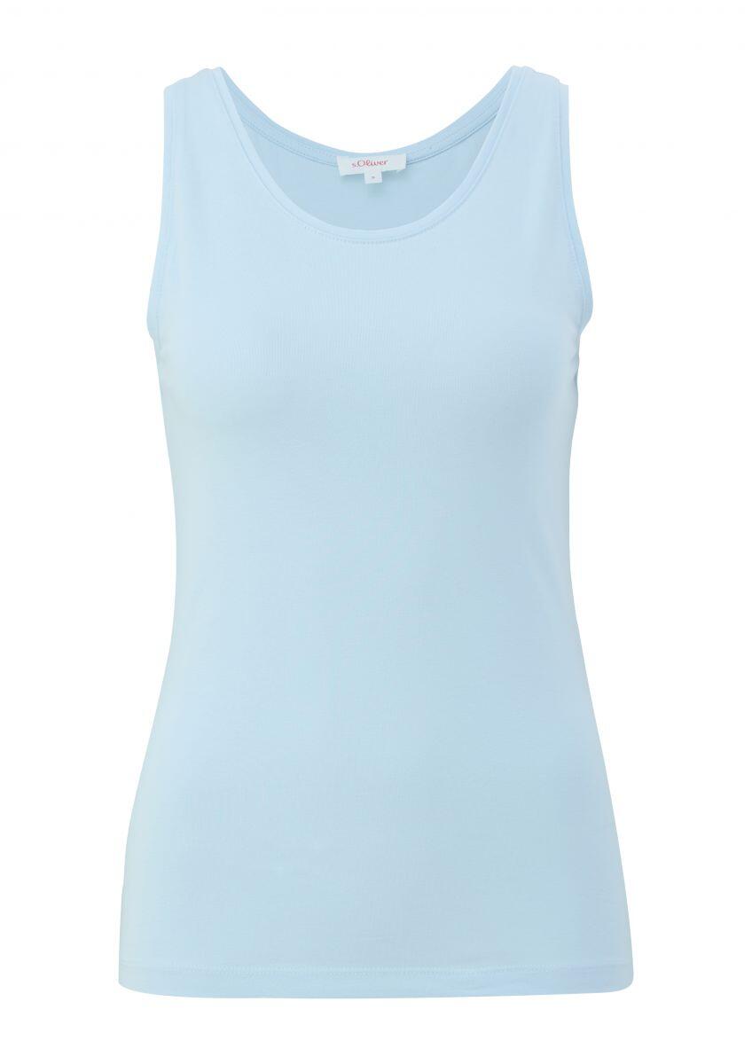 s.Oliver Red Label - Basic Top aus Jersey blau - Gr. - M von s.Oliver Red Label