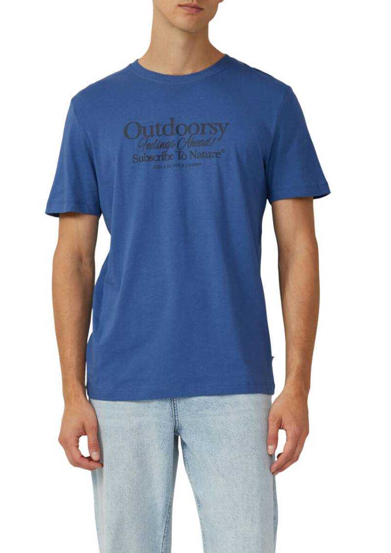 s.Oliver Red Label - Baumwoll-T-Shirt mit Frontprint blau - Gr. - S von s.Oliver Red Label