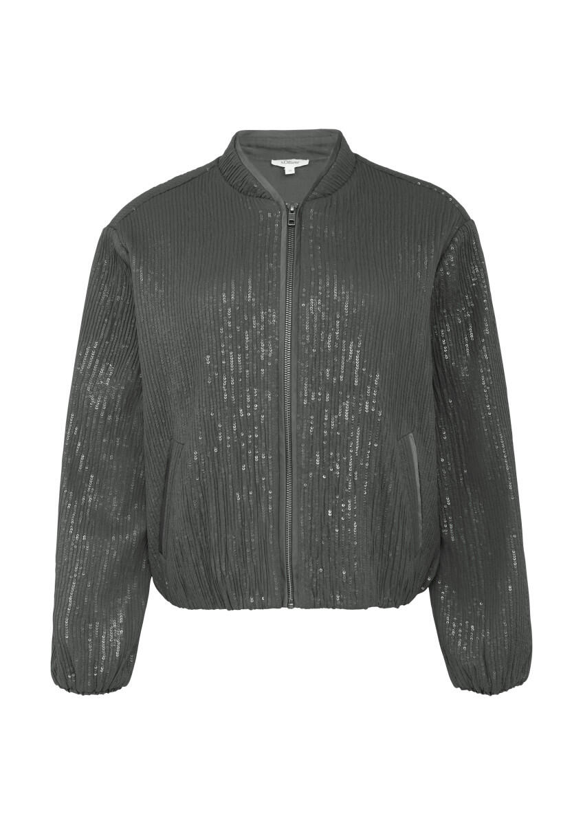 s.Oliver Red Label - Blouson mit Pailletten grau - Gr. - 44 von s.Oliver Red Label