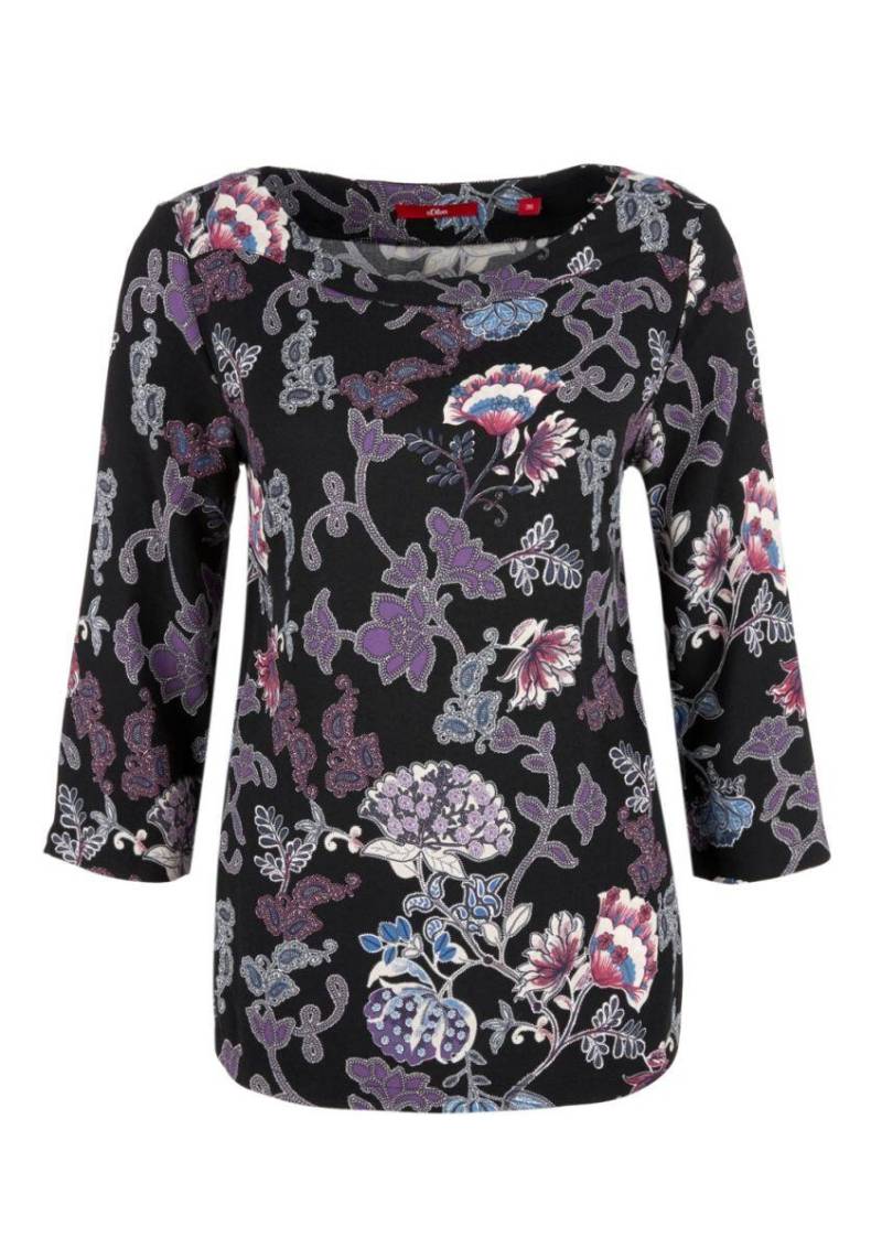 s.Oliver Red Label - Bluse aus Viskose blau/grün/lila - Gr. - 32 von s.Oliver Red Label