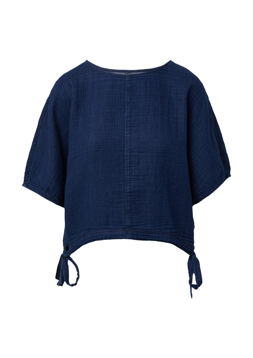 s.Oliver Red Label - Bluse mit kurzen Fledermausärmeln blau - Gr. - 36 von s.Oliver Red Label