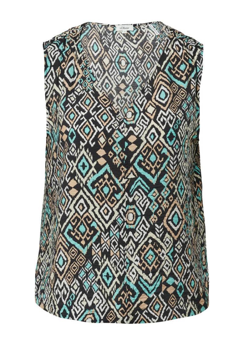 s.Oliver Red Label - Blusentop aus Viskosemix schwarz - Gr. - 38 von s.Oliver Red Label