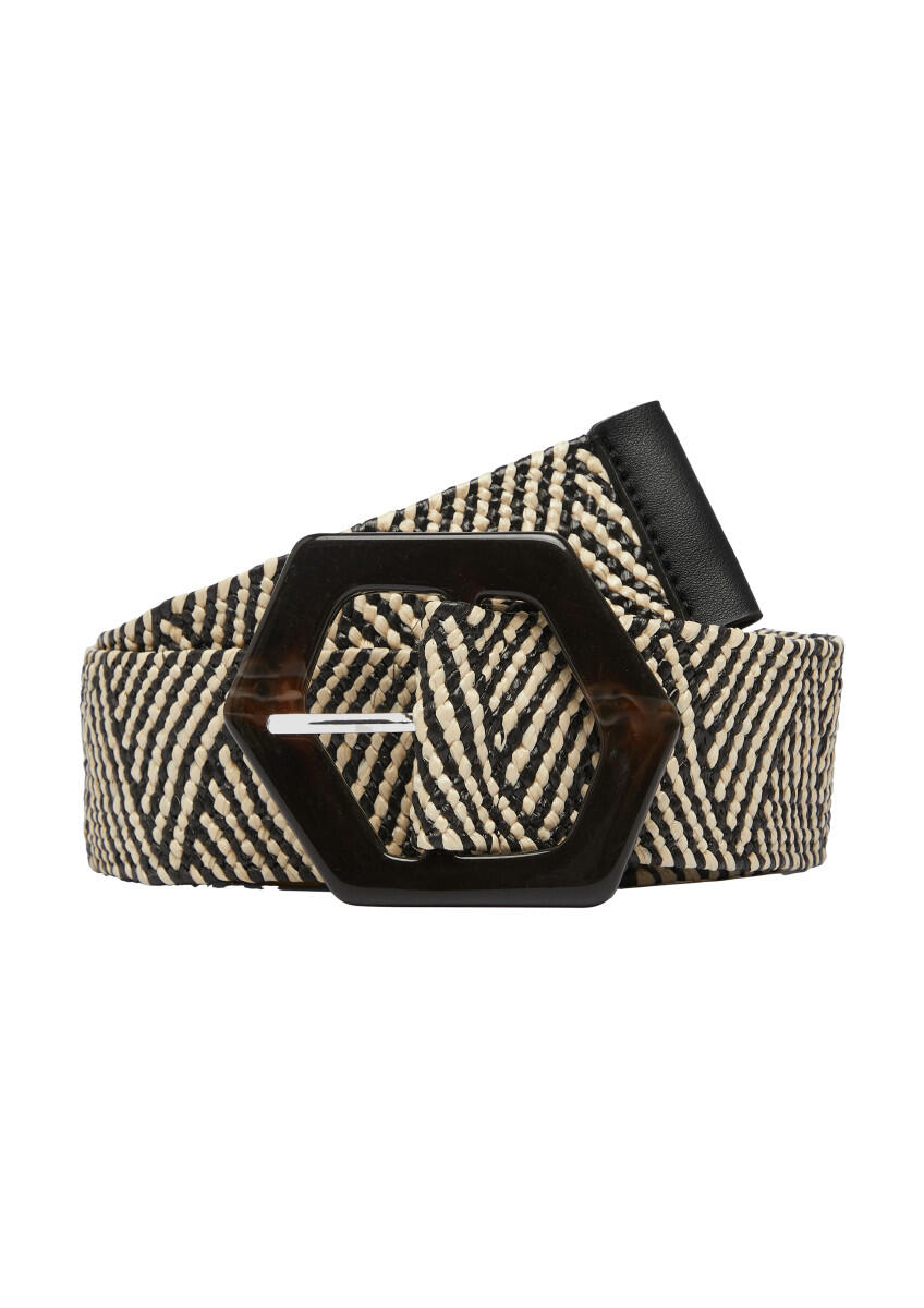 s.Oliver Red Label - Bouclégürtel mit Dornschließe schwarz - Gr. - S von s.Oliver Red Label