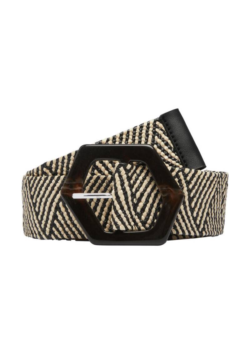 s.Oliver Red Label - Bouclégürtel mit Dornschließe schwarz - Gr. - S von s.Oliver Red Label