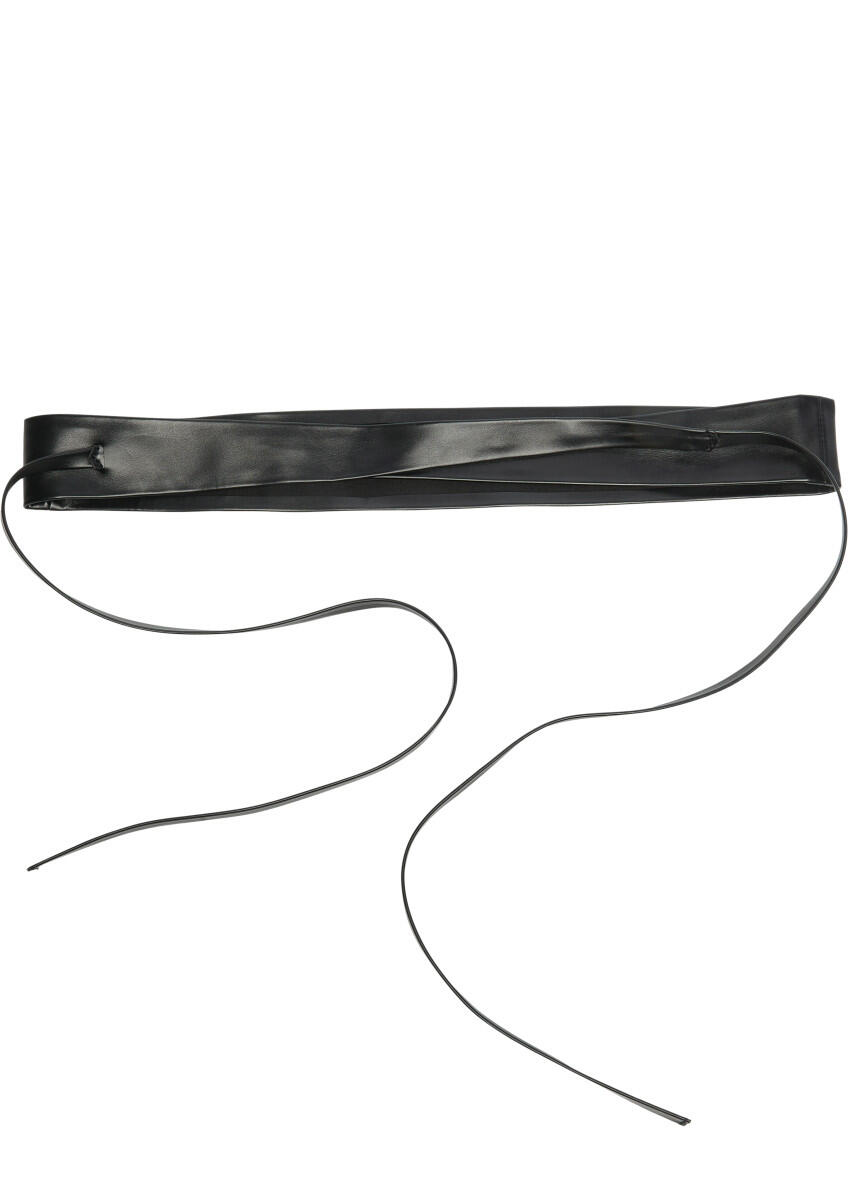 s.Oliver Red Label - Breiter Gürtel zum Binden schwarz - Gr. - M von s.Oliver Red Label