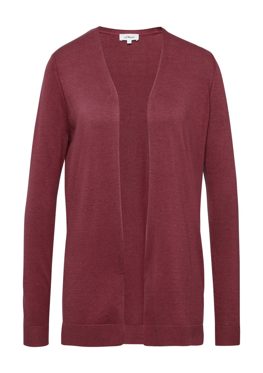 s.Oliver Red Label - Cardigan aus Viskose-Baumwoll-Mix rot - Gr. - 36 von s.Oliver Red Label