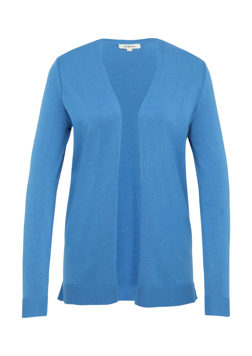 s.Oliver Red Label - Cardigan aus Viskose-Baumwollmix blau - Gr. - 38 von s.Oliver Red Label