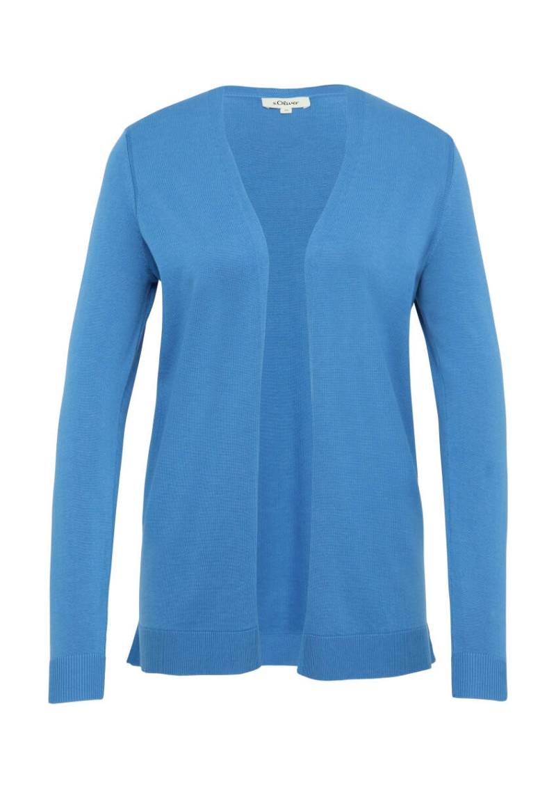 s.Oliver Red Label - Cardigan aus Viskose-Baumwollmix blau - Gr. - 38 von s.Oliver Red Label