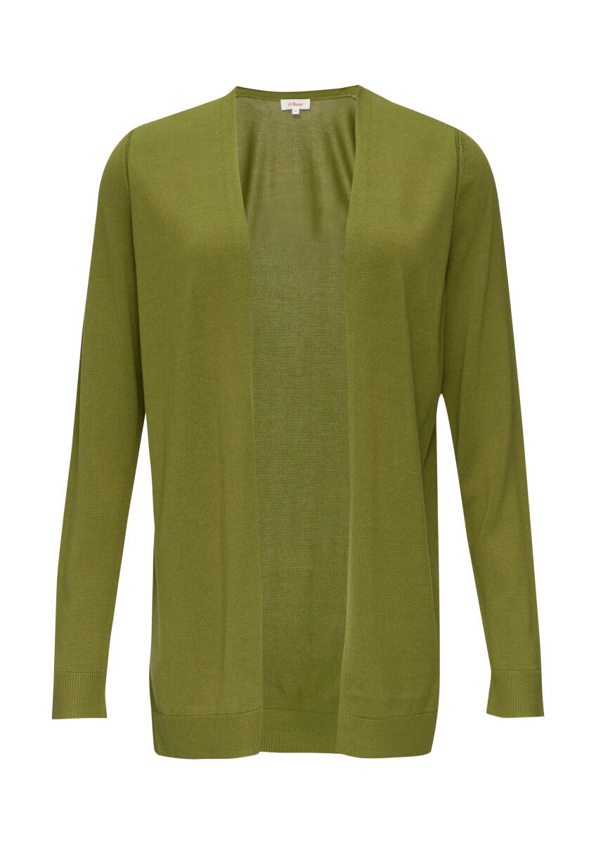 s.Oliver Red Label - Cardigan aus Viskose-Baumwollmix grün - Gr. - 34 von s.Oliver Red Label