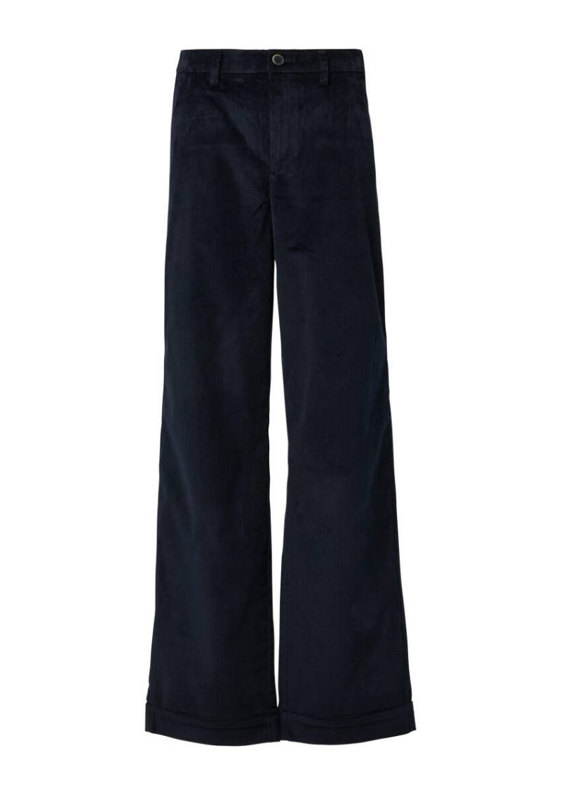 s.Oliver Red Label - Cordhose mit Wide Leg blau - Gr. - 34/REG von s.Oliver Red Label