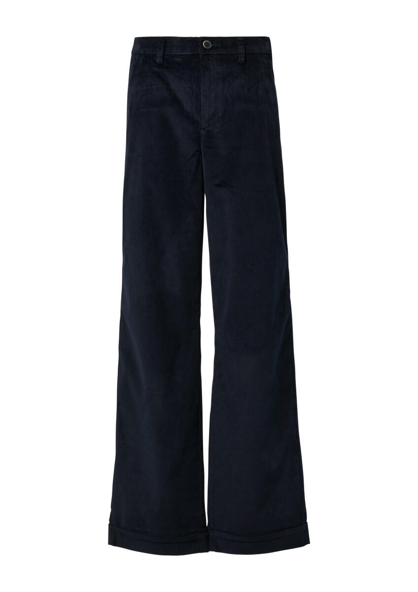 s.Oliver Red Label - Cordhose mit Wide Leg blau - Gr. - 36/REG von s.Oliver Red Label