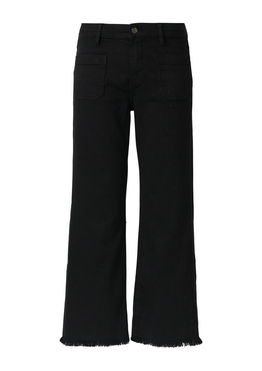 s.Oliver Red Label - Cropped Jeans : Slim Fit schwarz - Gr. - 42 von s.Oliver Red Label