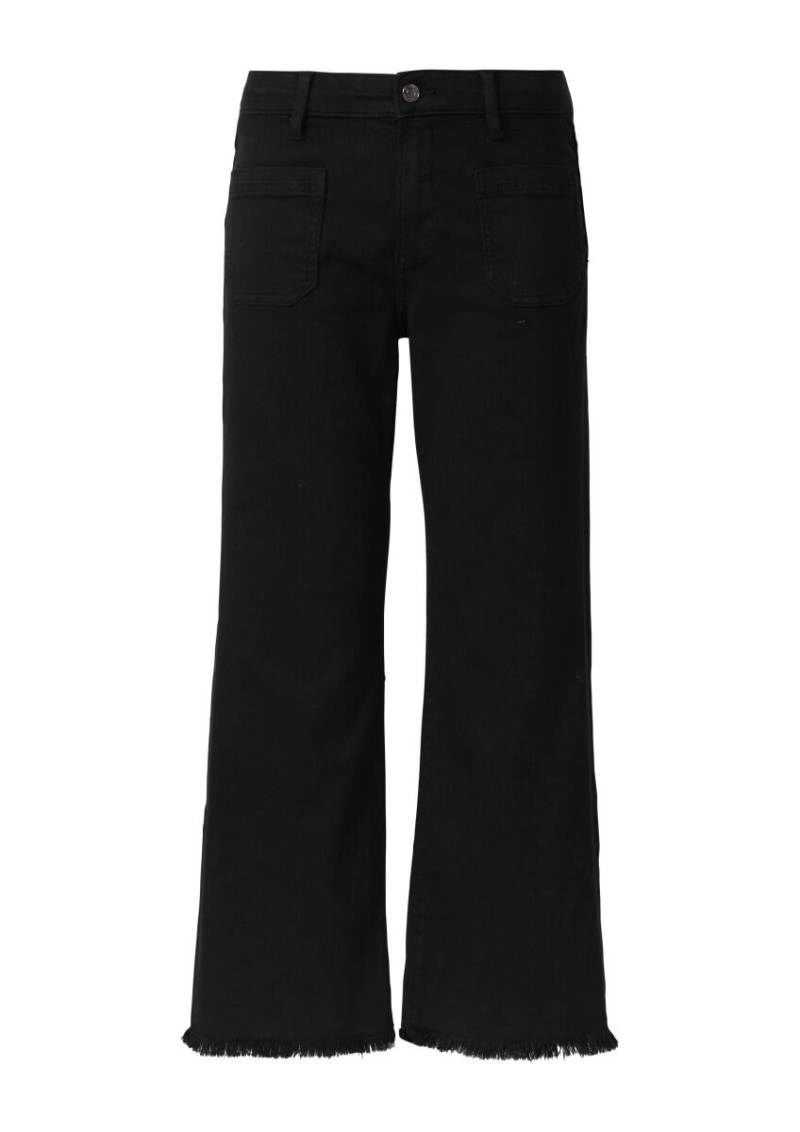 s.Oliver Red Label - Cropped Jeans : Slim Fit schwarz - Gr. - 42 von s.Oliver Red Label