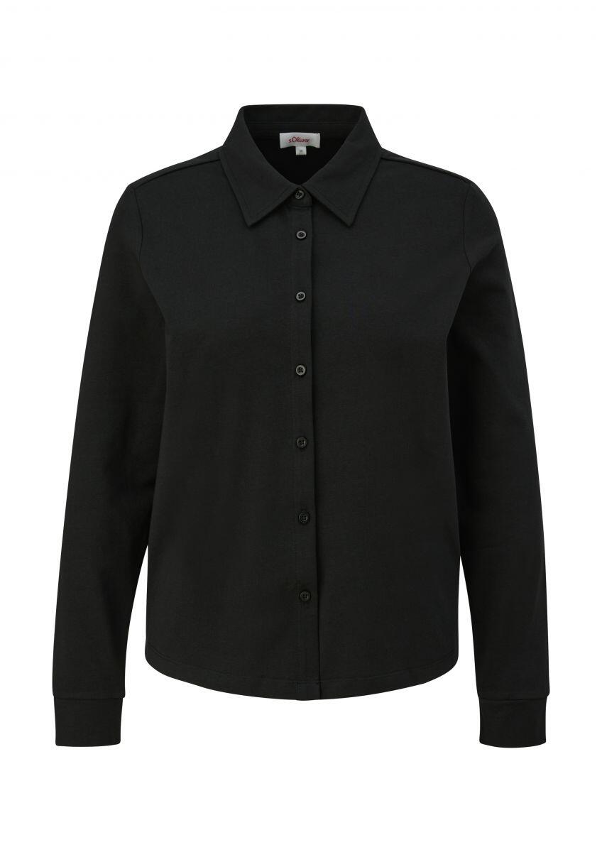 s.Oliver Red Label - Elastische Jersey-Bluse schwarz - Gr. - 36 von s.Oliver Red Label
