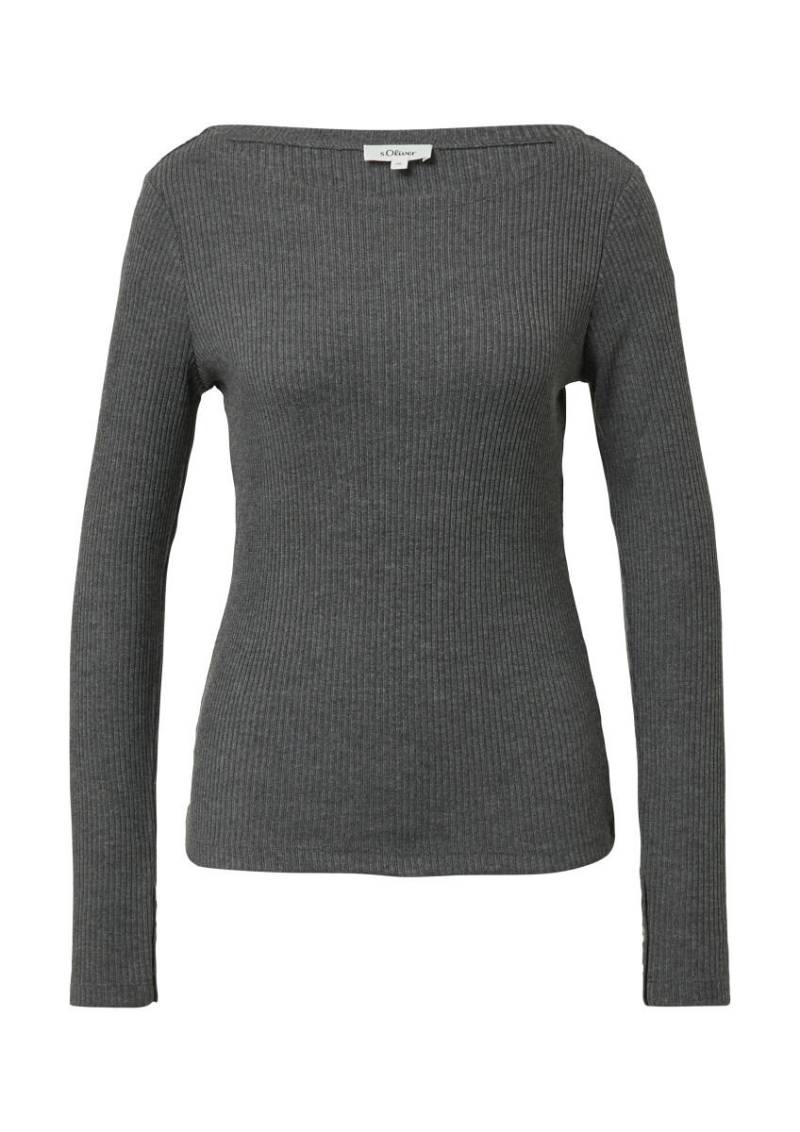 s.Oliver Red Label - Elastisches Langarm-Shirt grau - Gr. - 36 von s.Oliver Red Label