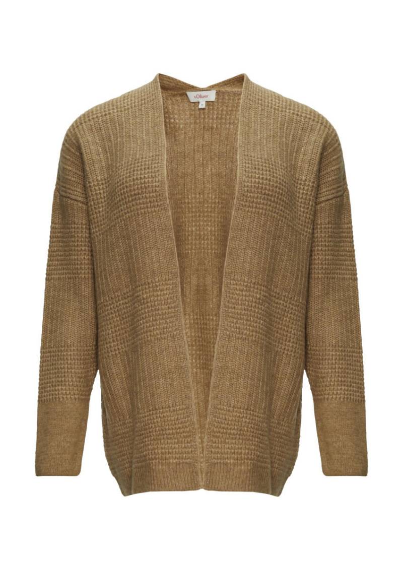 s.Oliver Red Label - Flauschige Strickjacke in Oversize braun - Gr. - 40 von s.Oliver Red Label
