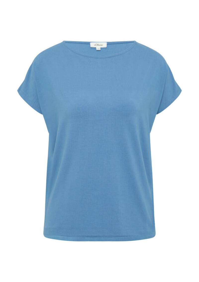s.Oliver Red Label - Fließendes Jersey-Shirt blau - Gr. - 46 von s.Oliver Red Label