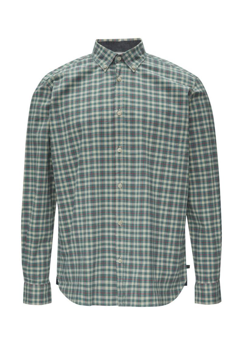 s.Oliver Red Label - Gemustertes Hemd mit Button-Down-Kragen beige/grün/rot - Gr. - XL von s.Oliver Red Label