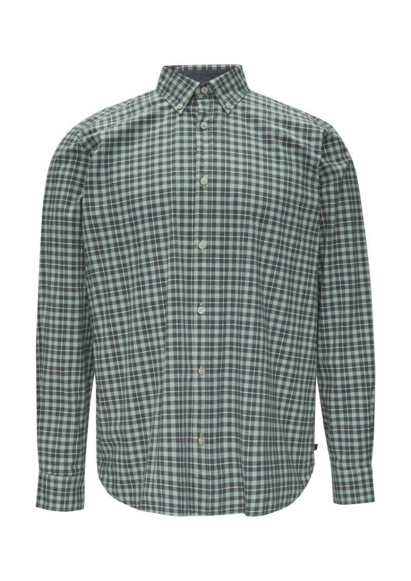 s.Oliver Red Label - Gemustertes Hemd mit Button-Down-Kragen grau/grün - Gr. - XXL von s.Oliver Red Label