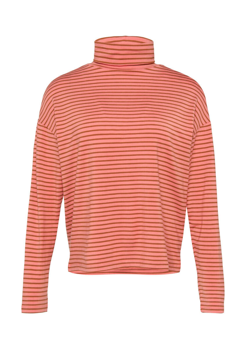 s.Oliver Red Label - Gestreiftes Langarmshirt im Relaxed Fit rot - Gr. - 42 von s.Oliver Red Label