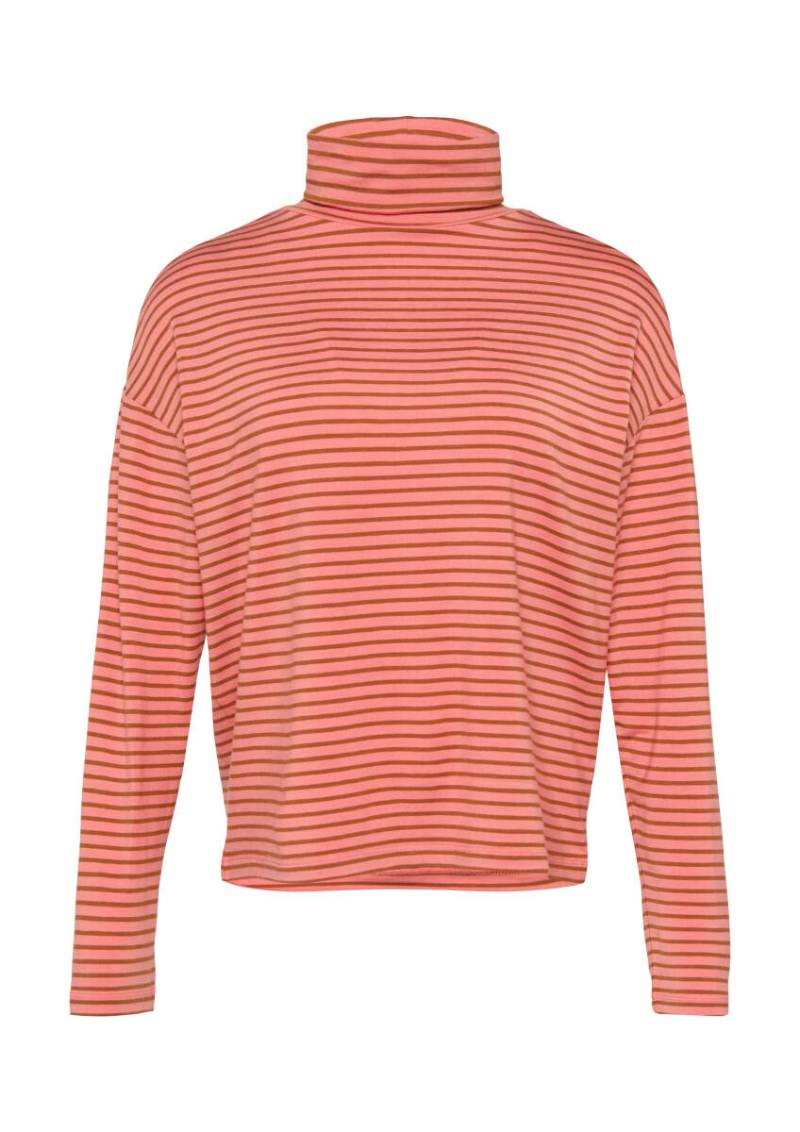 s.Oliver Red Label - Gestreiftes Langarmshirt im Relaxed Fit rot - Gr. - 42 von s.Oliver Red Label