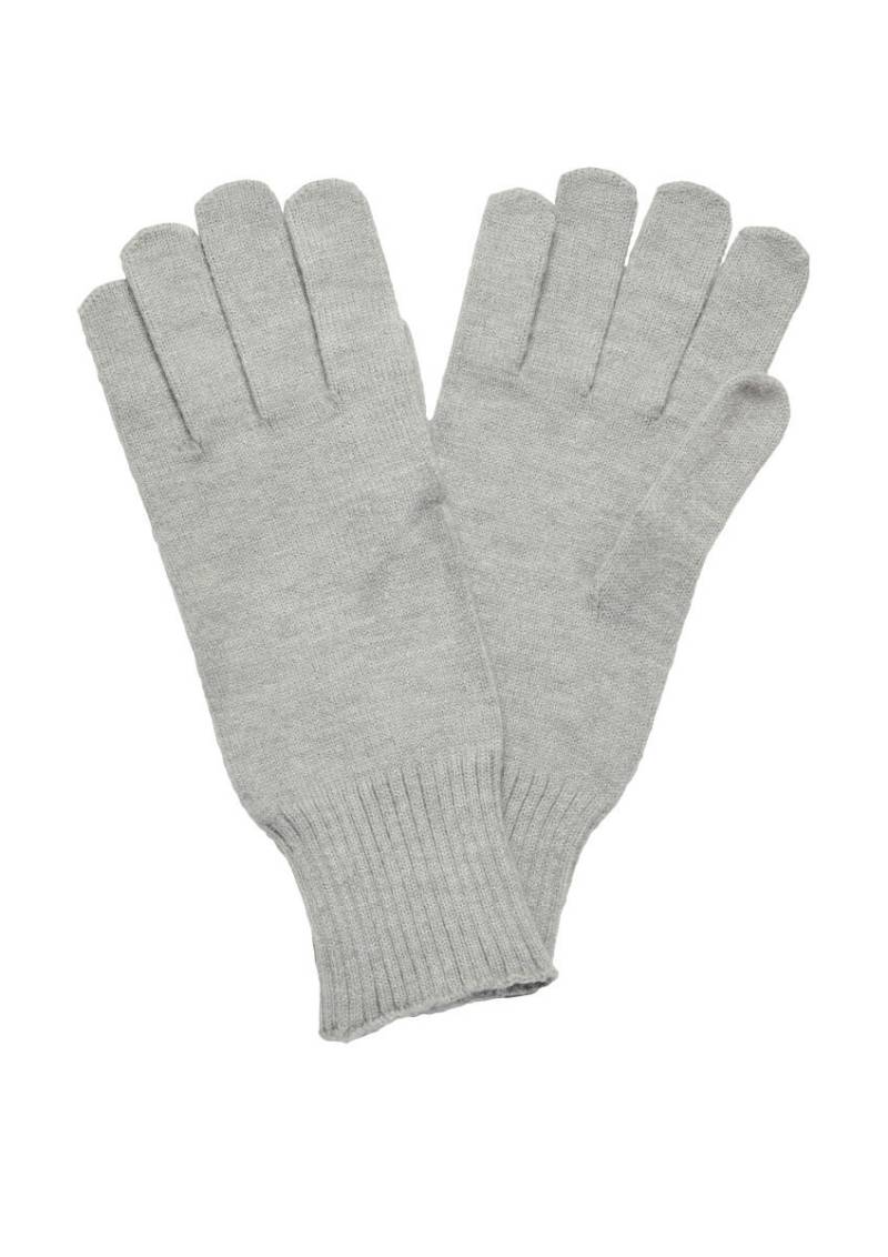 s.Oliver Red Label - Handschuhe aus Feinstrick mit Stulpe grau - Gr. - ONE SIZE von s.Oliver Red Label