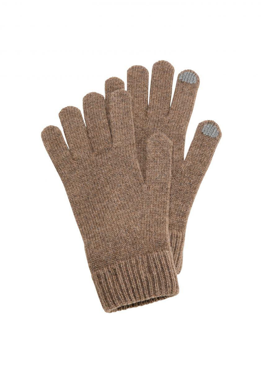 s.Oliver Red Label - Handschuhe aus Woll-Kaschmir-Mix braun - Gr. - 2 von s.Oliver Red Label