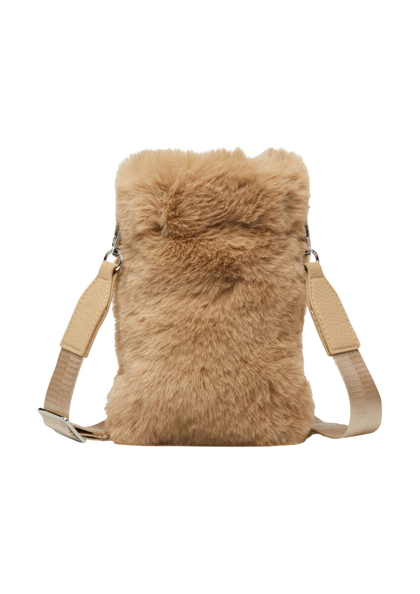s.Oliver Red Label - Handytasche aus Fake Fur braun - Gr. - ONE SIZE von s.Oliver Red Label