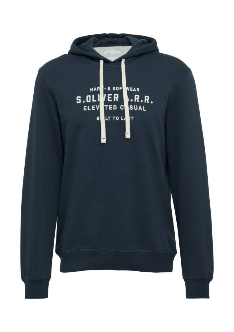 s.Oliver Red Label - Hoodie mit Stickerei blau - Gr. - L von s.Oliver Red Label