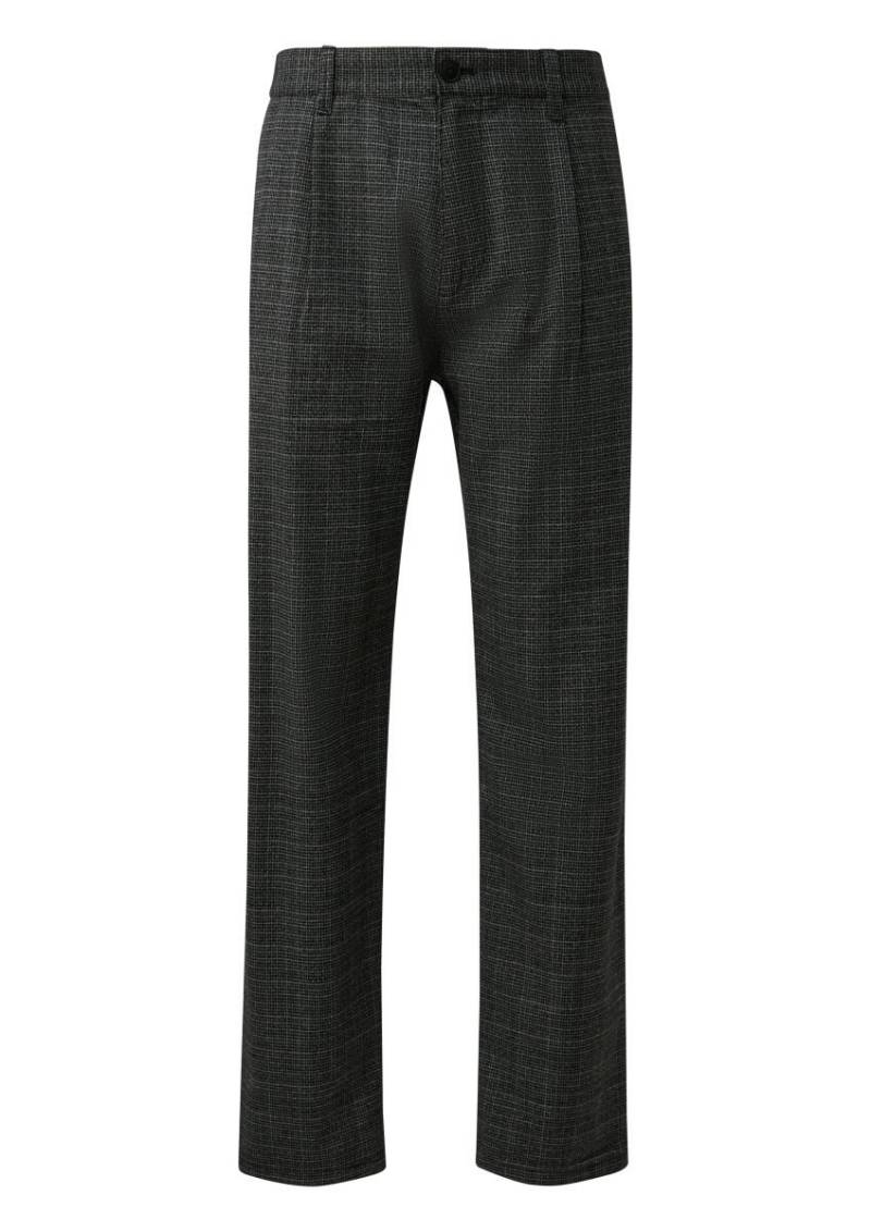 s.Oliver Red Label - Hose aus Baumwollstretch mit Bundfalte grau - Gr. - 33/34 von s.Oliver Red Label