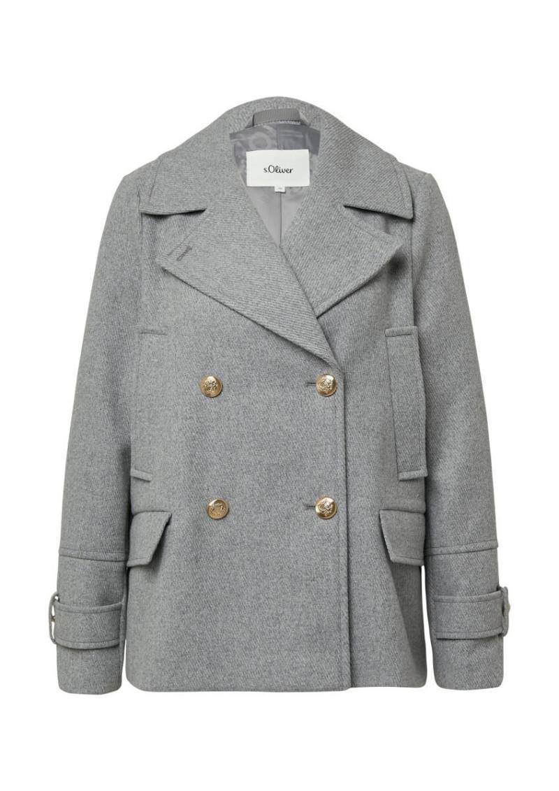 s.Oliver Red Label - Jacke mit Reverskragen grau - Gr. - 40 von s.Oliver Red Label