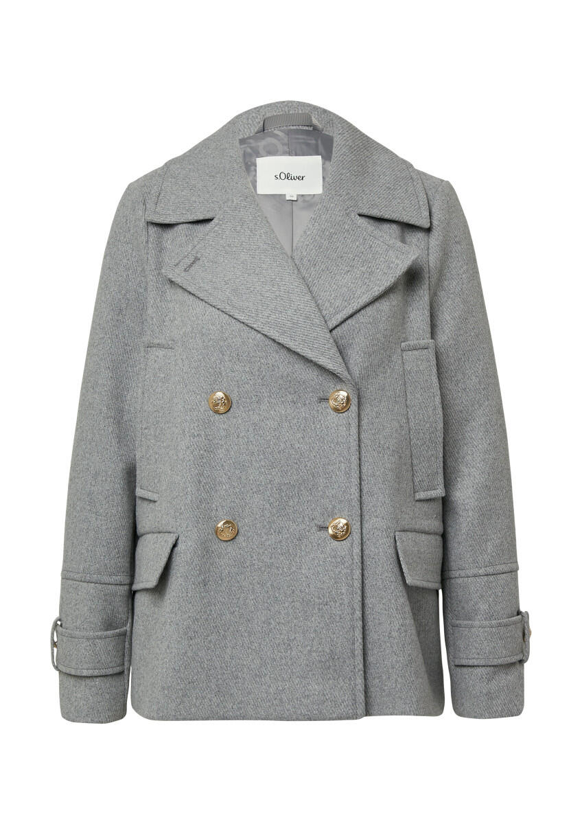 s.Oliver Red Label - Jacke mit Reverskragen grau - Gr. - 42 von s.Oliver Red Label