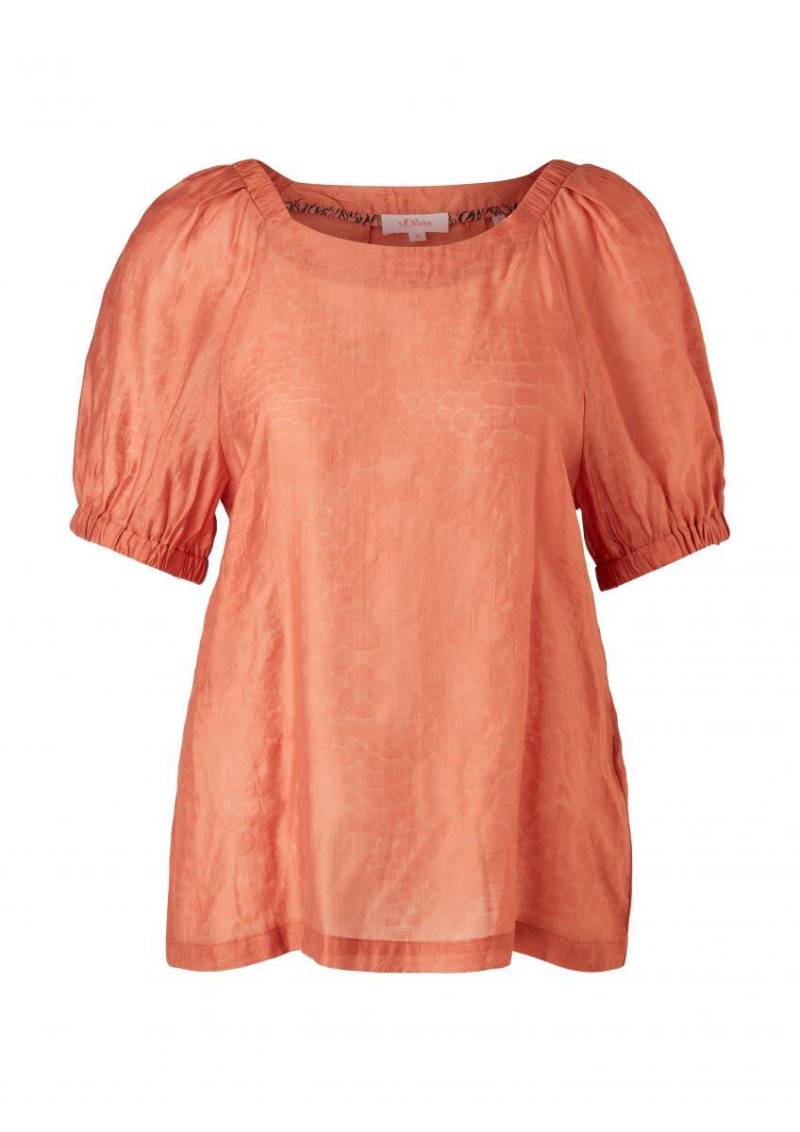 s.Oliver Red Label - Jacquardbluse orange - Gr. - 34 von s.Oliver Red Label