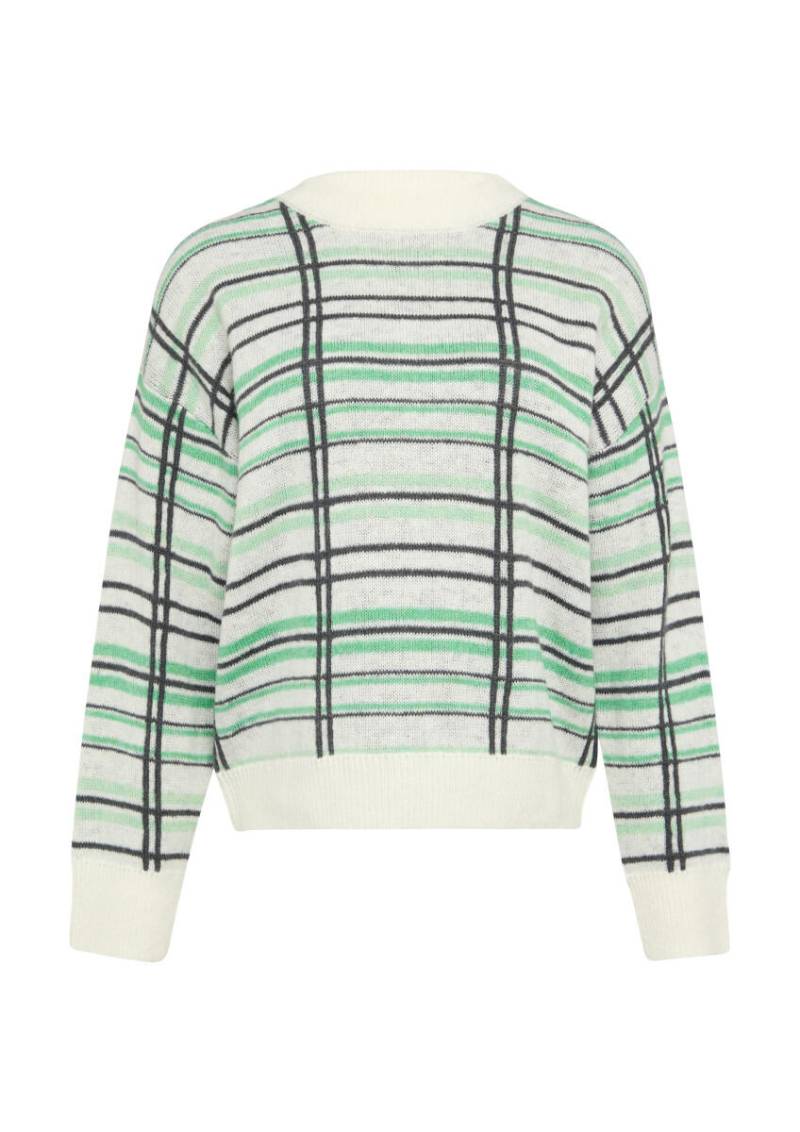 s.Oliver Red Label - Karierter Strickpullover aus Wollmix grün - Gr. - 38 von s.Oliver Red Label