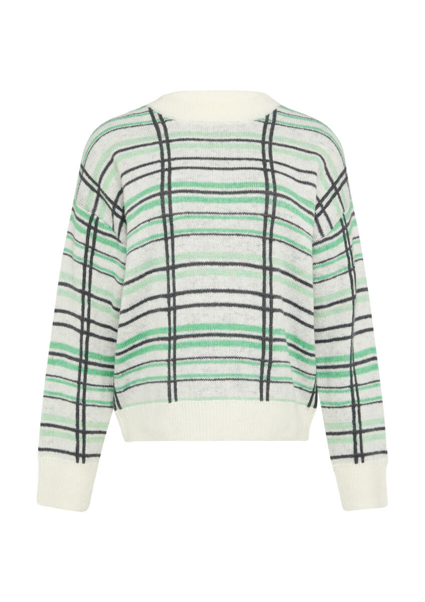 s.Oliver Red Label - Karierter Strickpullover aus Wollmix grün - Gr. - 44 von s.Oliver Red Label