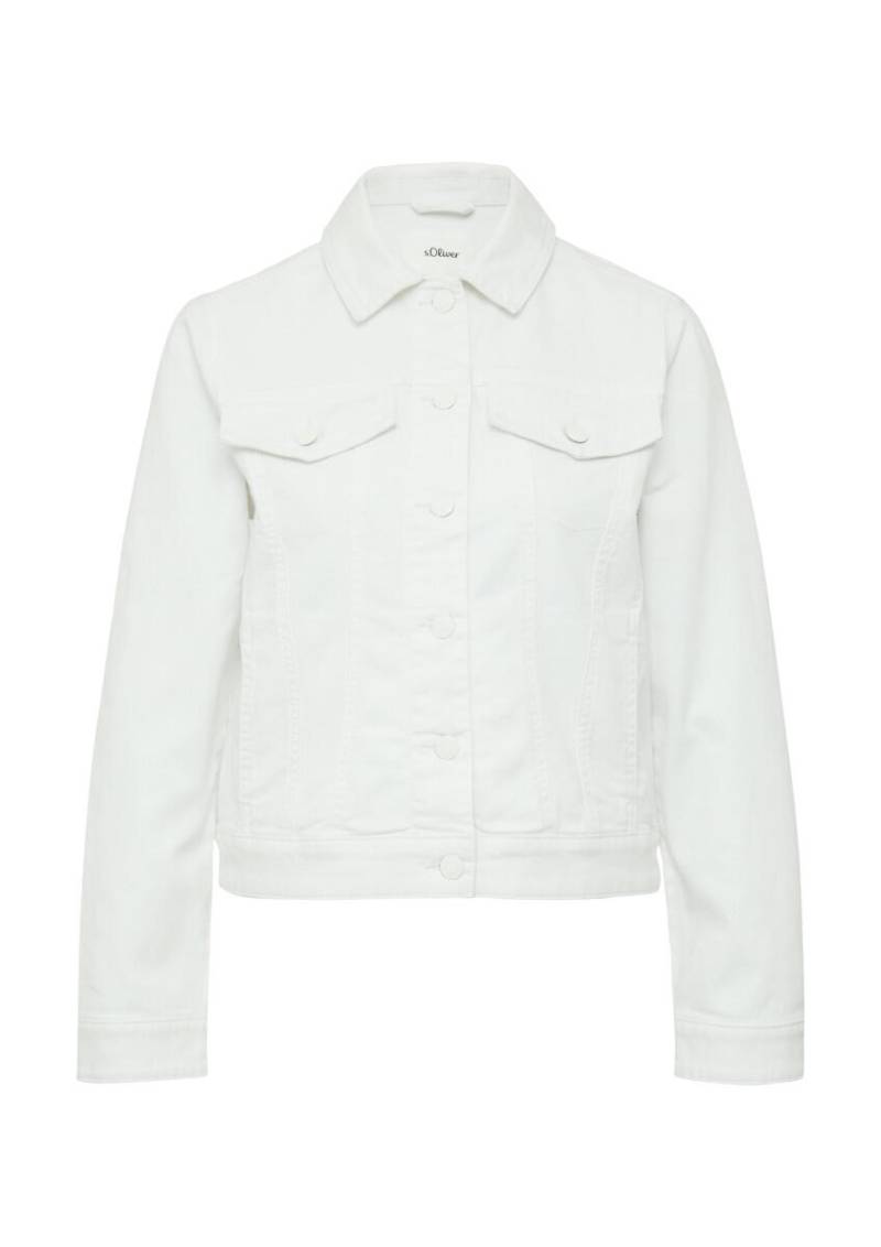 s.Oliver Red Label - Kurze Jeansjacke weiß - Gr. - 44 von s.Oliver Red Label