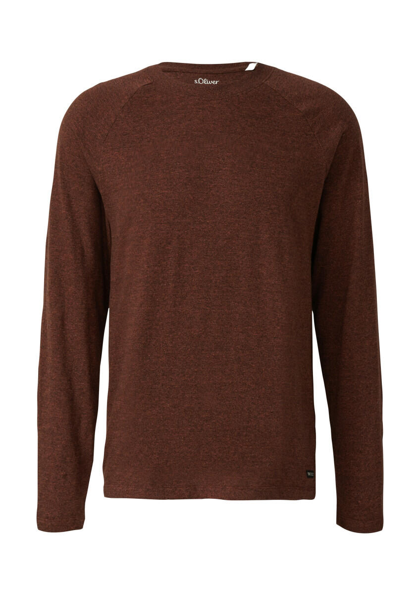 s.Oliver Red Label - Langarm-T-Shirt aus Baumwolle braun - Gr. - 3XL von s.Oliver Red Label