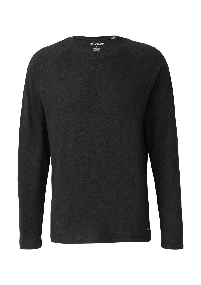 s.Oliver Red Label - Langarm-T-Shirt aus Baumwolle grau - Gr. - XL von s.Oliver Red Label