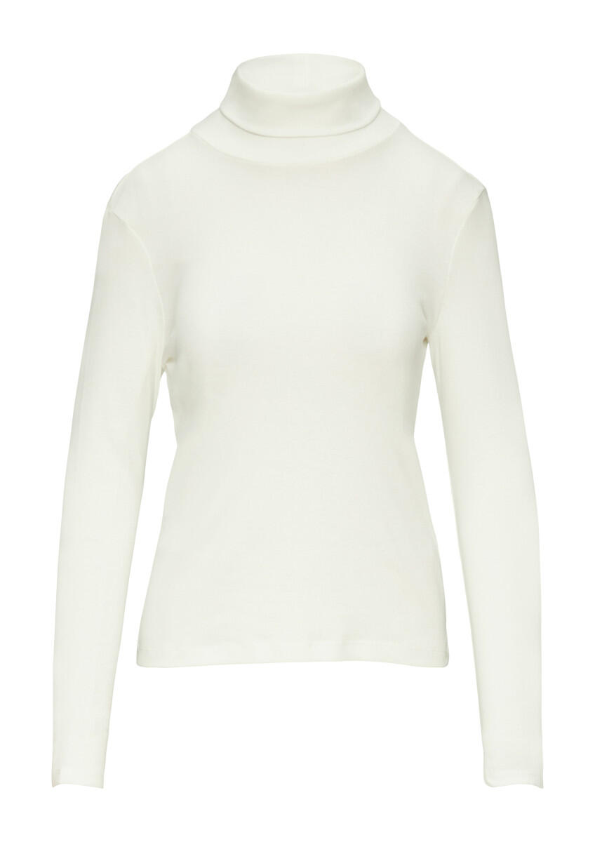 s.Oliver Red Label - Langarmshirt mit Rollkragen weiß - Gr. - 36 von s.Oliver Red Label