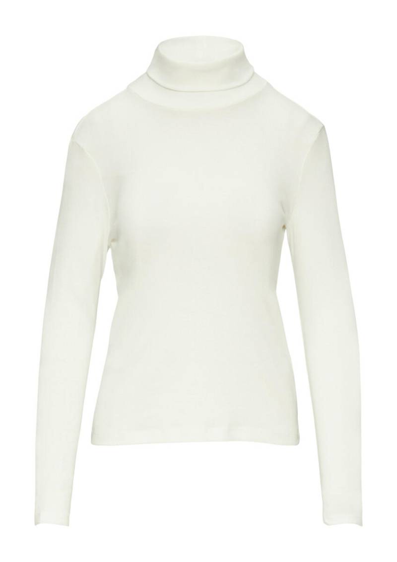 s.Oliver Red Label - Langarmshirt mit Rollkragen weiß - Gr. - 36 von s.Oliver Red Label