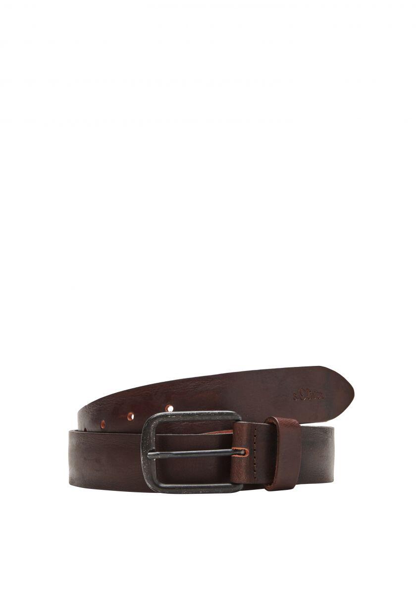 s.Oliver Red Label - Ledergürtel braun - Gr. - 85 von s.Oliver Red Label