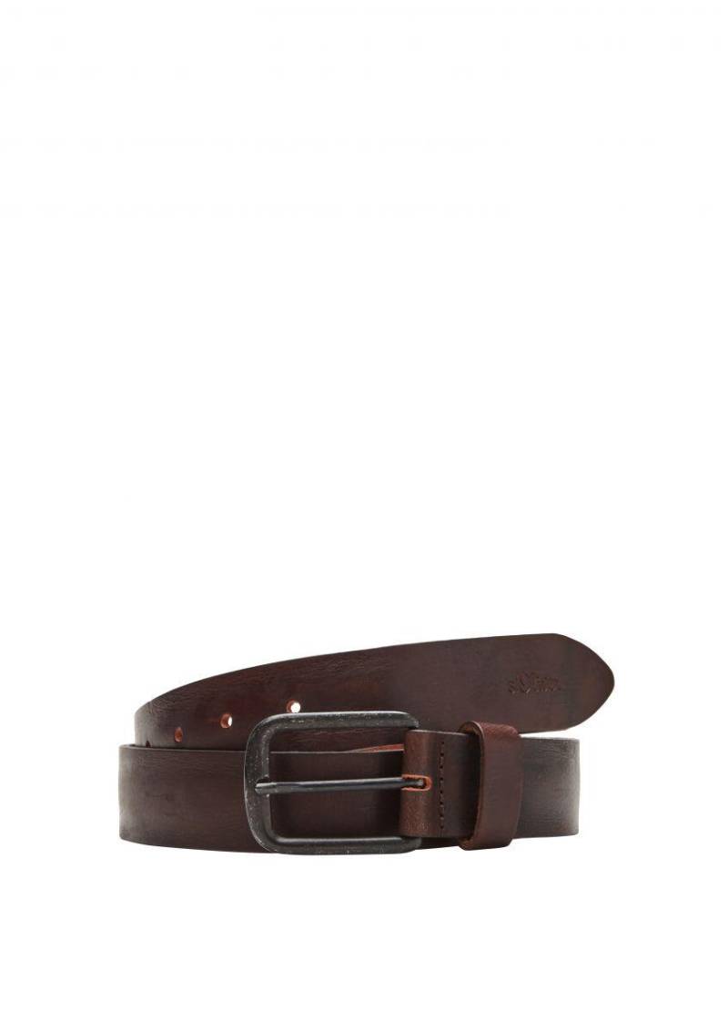 s.Oliver Red Label - Ledergürtel braun - Gr. - 85 von s.Oliver Red Label