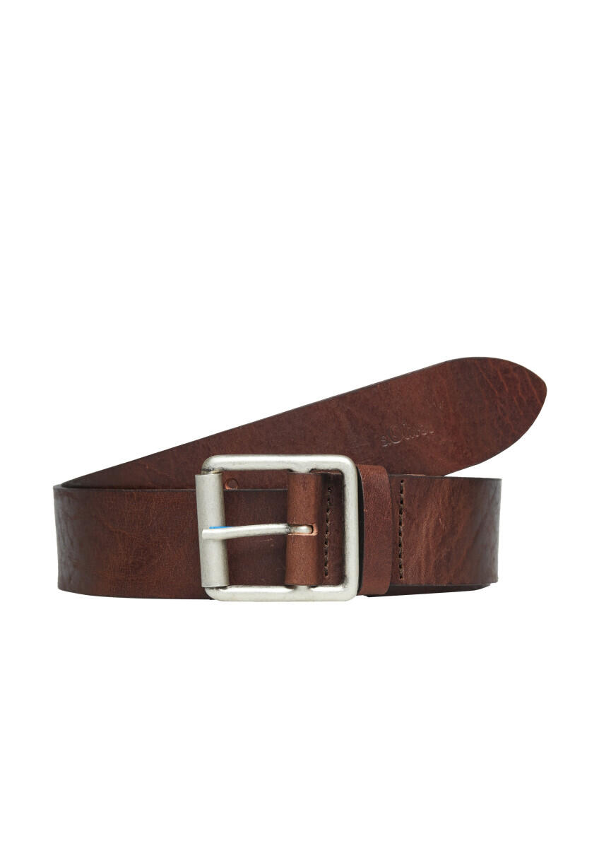 s.Oliver Red Label - Ledergürtel mit Dornschließe braun - Gr. - 90 von s.Oliver Red Label